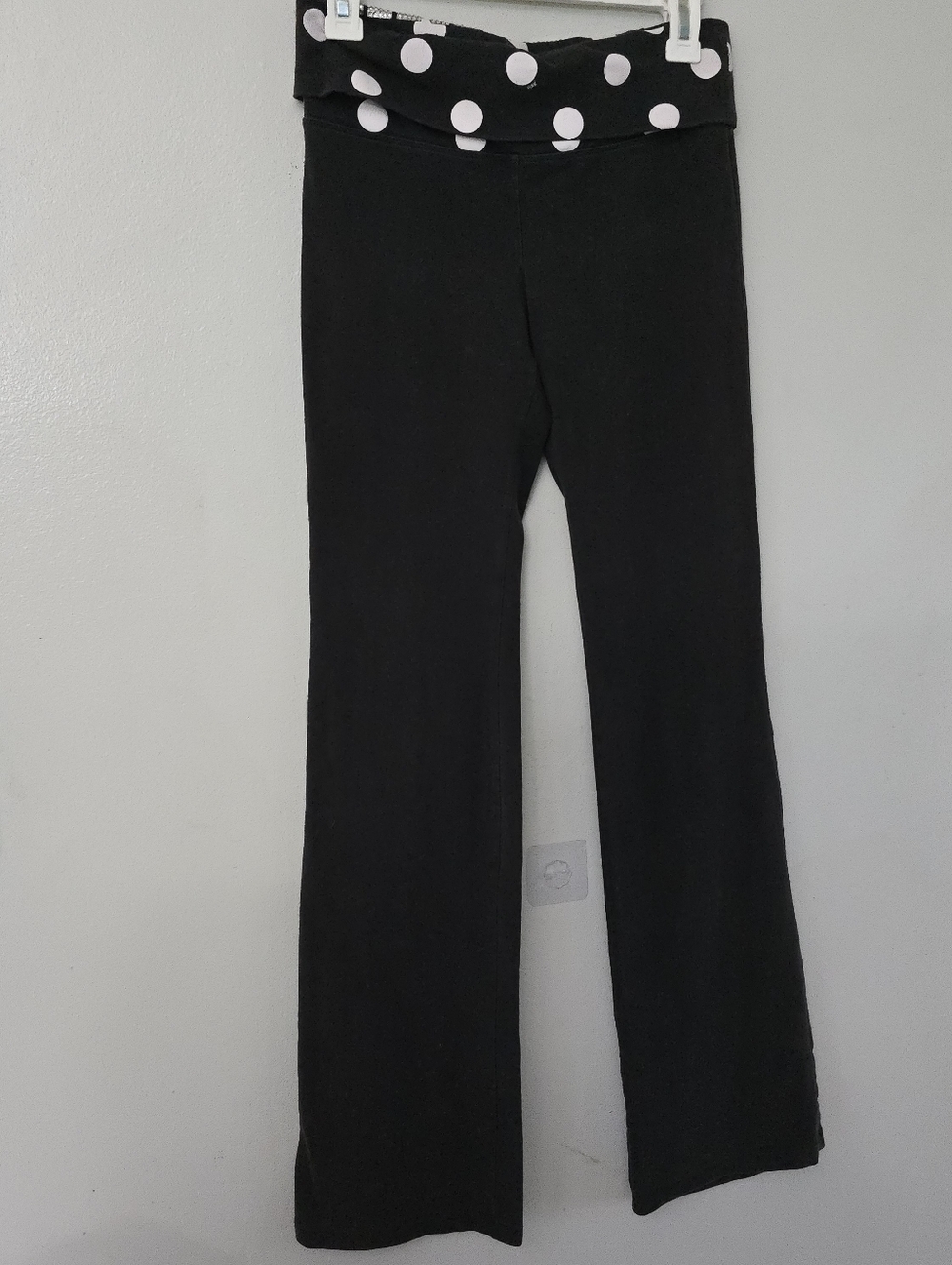 PINK Victoria Secret RARE Y2K 2010s Foldover Bling Flare Leggings Small Mcbling - Picture 5 of 15